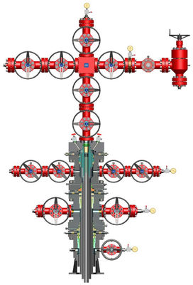qualità  API 6A Anti Corrosion Wellhead And Christmas Tree 3 1/8" 5000PSI fabbrica