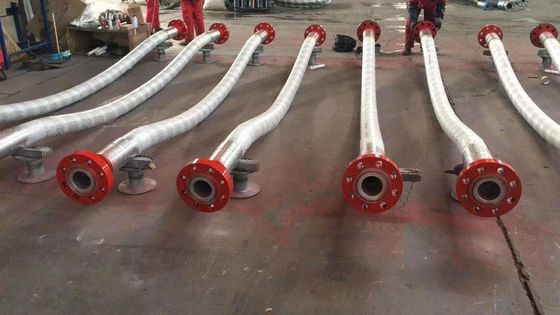3 1/8" hanno flangiato un tubo flessibile da 5000 PSI Coflexip con la copertura flessibile protettiva di acciaio inossidabile