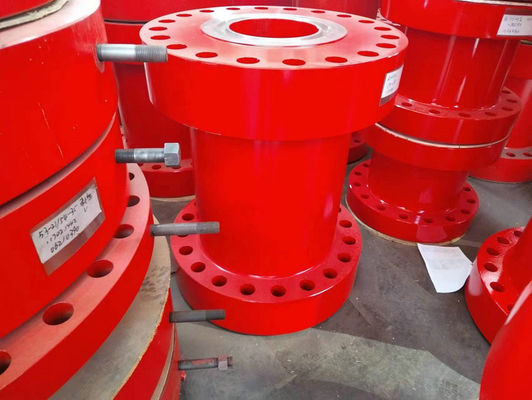 Doppio adattatore meccanico fissato rosso della flangia dell'adattatore per il giacimento di petrolio